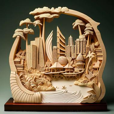 3D model Shangri La in Singapore (STL)